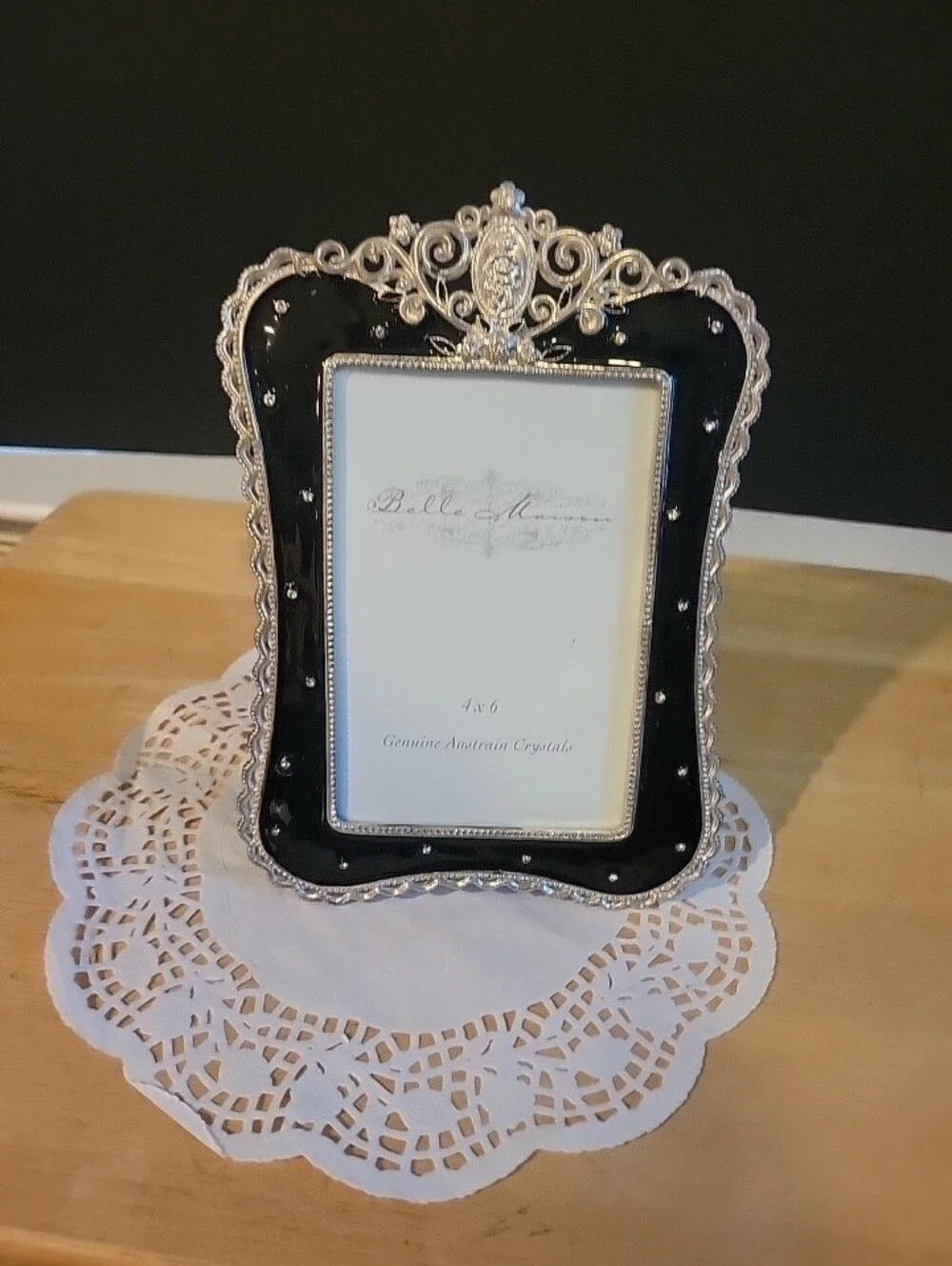 Belle Maison Glam Fancy Elegant 4 x 6 Austrain Crystals Frame